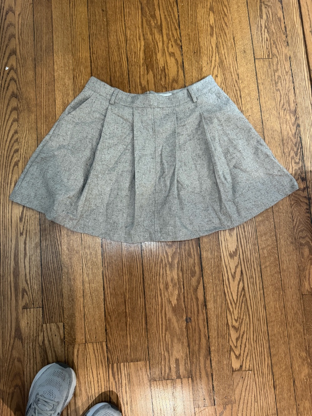 RIHOAS Gray Tweed Circle Skirt